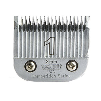 Wahl Professional Competition Series #1 2mm Clipper Blade - 2359-100 - Fits 5 Star Rapid Fire, Sterling Stinger, Oster 76 and Titan, and Andis BG Clippers.