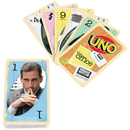 Mattel UNO The Office Card Game with 112 Cards & Instructions, Gift for Kid, Adult or Family Game Night, Ages 7 Years & Older