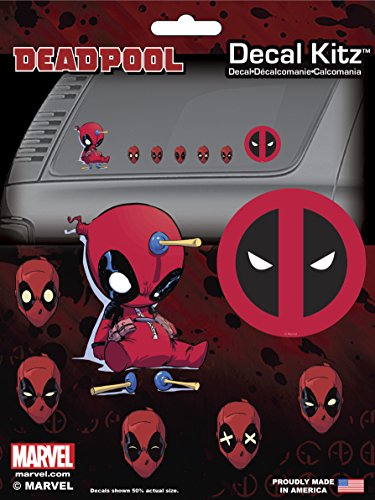 CHROMA 045030 Marvel Deadpool 9Pc Decal Kit, 1 Pack