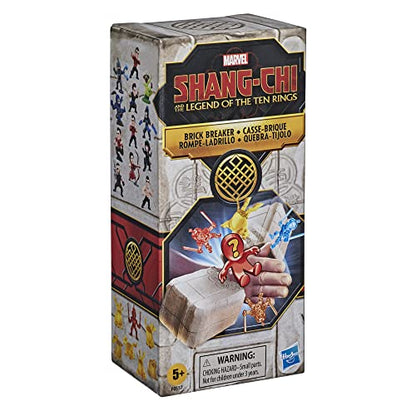 Marvel Superhero Shang-Chi and The Legend of The Ten Rings Brick Breaker, 5 Collectible Mini-Figure Toys in Break-Open Box for Kids Ages 5 and Up