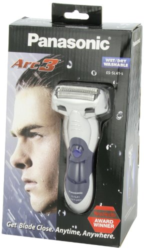 Panasonic ES-SL41-S Arc3 Electric Razor, Men's 3-Blade Cordless with Built-in Pop-Up Trimmer, Wet or Dry Operation