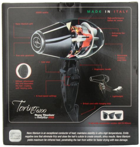 BaBylissPRO Torino 6100 Nano Titanium Hair Dryer