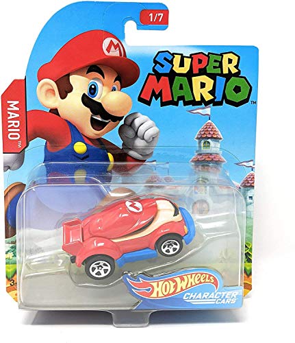 Hot Wheels Super Mario Character Cars Mario Vehicle 1/7 – Realmdrop Shop