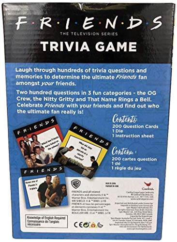 Friends The Television Series Trivia Game - 2 Or More Players Ages 16 and Up