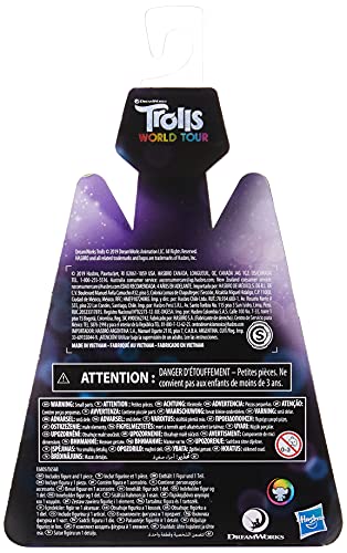 Trolls DreamWorks World Tour Branch, Collectible Doll with Tambourine Accessory, Toy Figure Inspired by The Movie World Tour