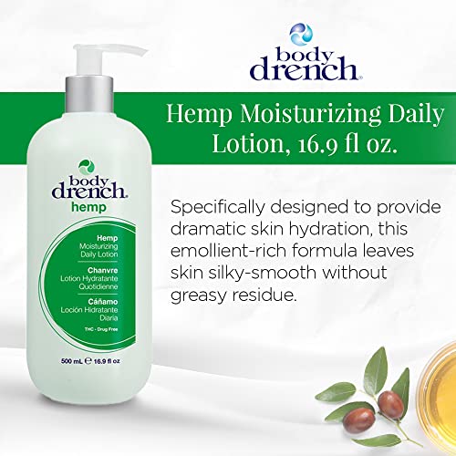 Body Drench Hemp Moisturizing Daily Body Lotion, 16.9 Fl Oz