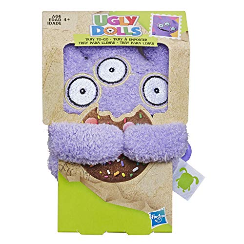 Hasbro Uglydolls Tray to-Go Stuffed Plush Toy with Clip, 5" Tall