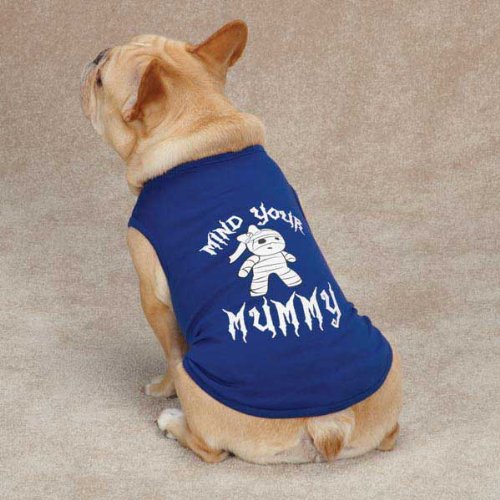 Mind Your Mummy Dog Tee Size: X-Small (10" H x 8.5" W x 0.25" D)