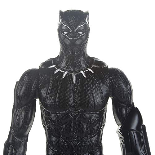 Avengers Marvel Endgame Titan Hero Series Black Panther 12" Action Figure, Brown/A