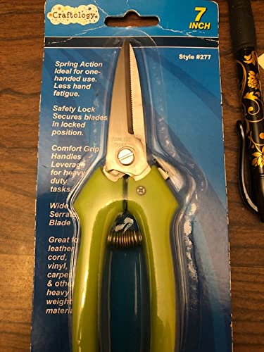 7" Spring Loaded Craft Shears Scissors