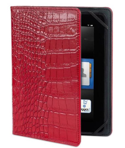 Verso Trends Darwin Croc Case for Kindle Fire HD 7" (Previous Generation), Red (will only fit Kindle Fire HD 7", Previous Generation)