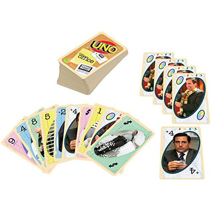 Mattel UNO The Office Card Game with 112 Cards & Instructions, Gift for Kid, Adult or Family Game Night, Ages 7 Years & Older