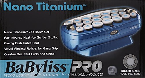 BaBylissPRO Nano Titanium Roller Hairsetter, 20 Count