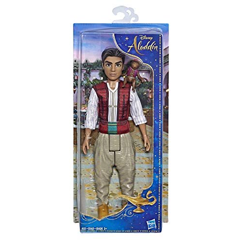 Disney Aladdin Fashion Doll with Abu, Inspired by Disney's Aladdin Live-Action Movie, Toy for Kids 3 Years Old & Up