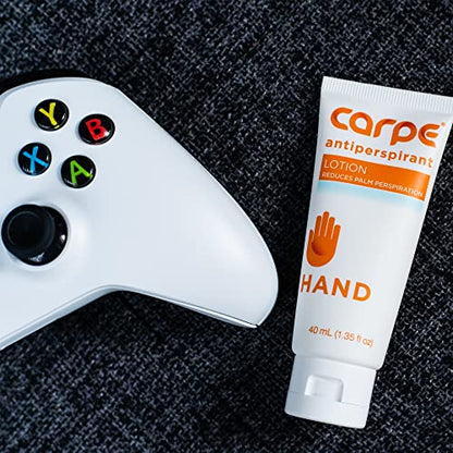 Carpe Antiperspirant Hand Lotion, A dermatologist-recommended, non-irritating, smooth lotion that helps stops hand sweat, Great for hyperhidrosis