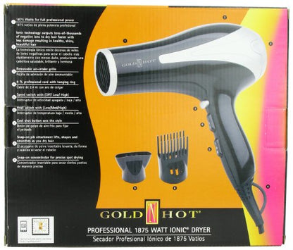 Gold 'N Hot 1875-Watt Professional Dryer with Tourmaline GH3212