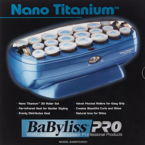 BaBylissPRO Nano Titanium Roller Hairsetter, 20 Count