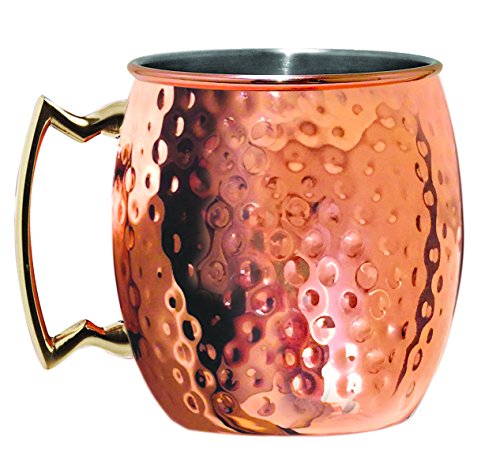 Silve One Moscow Mule Mug, 20 oz, Hammered Copper