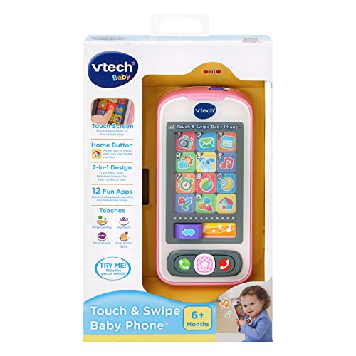 VTech Touch and Swipe Baby Phone, Pink