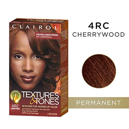 Clairol Professional Textures & Tones Hair Color 4rc Cherrywood, 1 oz.