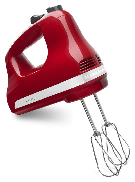 KitchenAid 5 Ultra Power Speed Hand Mixer - KHM512, Empire Red