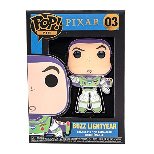 Funko POP! Pin: Pixar 4" Enamel Pin - Buzz Lightyear, Soft Enamel/Metal