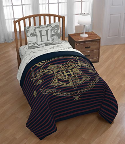 Jay Franco Spellbound Twin/Full Comforter (Offical Harry Potter Product), Multi