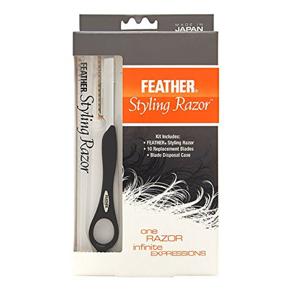 Jatai Feather Black Styling Razor Introductory Kit