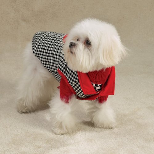 East Side Collection Polyester Puppy Love Reversible Vest, XX-Small, Red