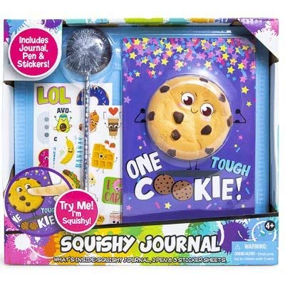 Tara Toys Squishy Journal, Pen, and Sticker Set (One Tough Cookie)