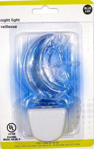 Blue LED Night Light, Various Designs