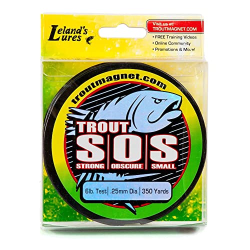 Leland's Lures Trout Magnet S.O.S. Fishing Line, Fishing Equipment and Accessories, 350 yd, 6 lb Test