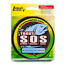Load image into Gallery viewer, Trout Magnet Leland&#39;s Lures S.O.S. Fishing Line, Fishing Equipment and Accesories, 350 yd, 4 lb Test, (87665)
