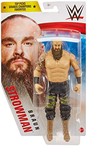 WWE Top Picks Braun Strowman Action Figure 6 in Posable Collectible and Gift for Ages 6 Years Old and Up