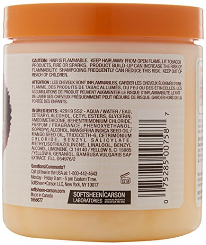 SoftSheen-Carson Dark and Lovely Au Naturale Curly Hair Products, Coil Moisturizing Souffle, Mango Oil & Bamboo Milk, Defines and Softens Tight Curls, Paraben Free, 14.4 oz