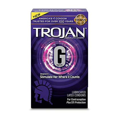 Trojan G. Spot Premium Lubricated Condoms - 10 count