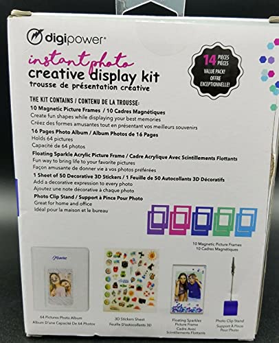 Digipower Instant Photo Creative Display Kit 14 & Photo Album for 64 PicsNew