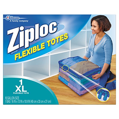 Ziploc Storage Bags for Clothes, Flexible Totes for Easy and Convenient Storage, 1 XL Bag