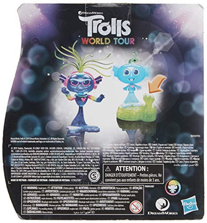 Trolls DreamWorks World Tour Techno Reef Bobble with 2 Figures, 1 with Bobble Action Plus Base, Toy Inspired by The Movie World Tour