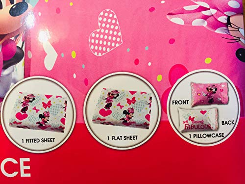 Minnie Mouse Twin Sheet Set (Being Fabulous)