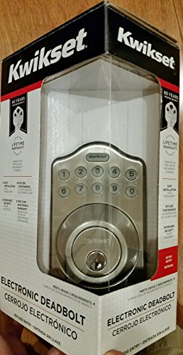 Kwikset Satin Nickel Single Cylinder Electronic Deadbolt