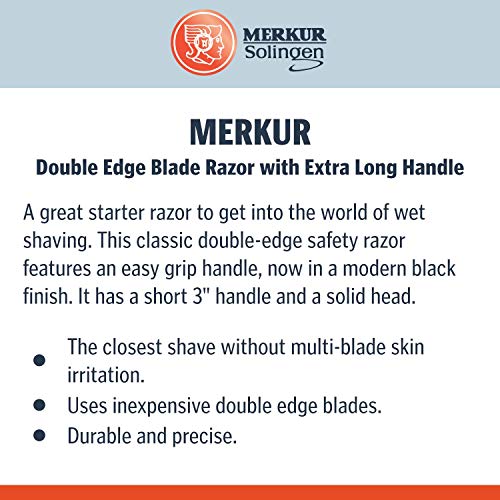 MERKUR Black Handled MK-30C Double Edge Safety Razor