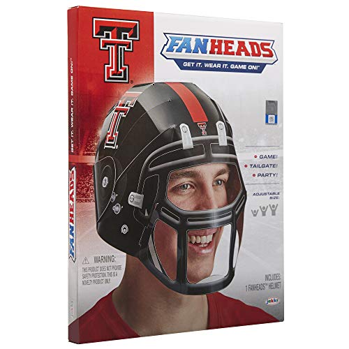 Fan Heads 07882-PDQ Texas Tech Raiders Helmet, Red