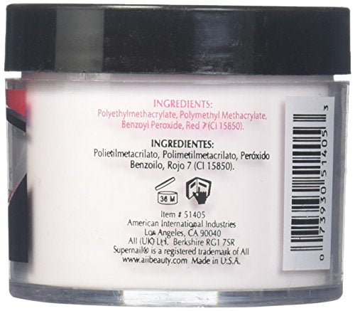 Supernail Nail Powder, Pink, 2 Ounce