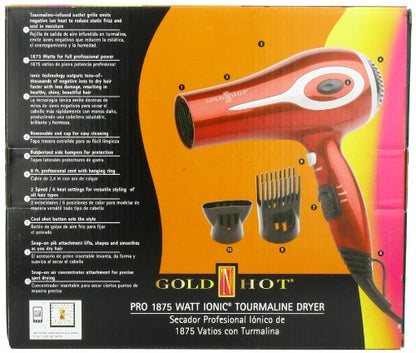 Gold 'N Hot 1875-Watt Professional Ionic Tourmaline Dryer GH3213