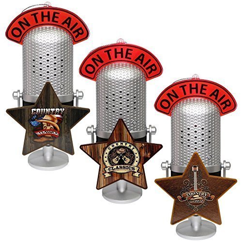 Country Classics Musical Ornament Microphone