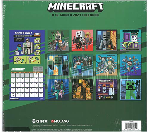 Minecraft 2021 16-Month Calendar