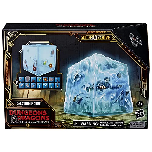 Dungeons & Dragons Hasbro Honor Among Thieves Golden Archive Gelatinous Cube Collectible Figure Compatible with 6-Inch Scale D&D Action Figures