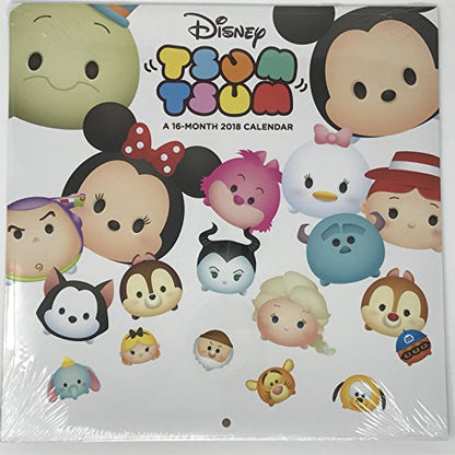 Disney Tsum Tsum 16 month 2018 Calendar