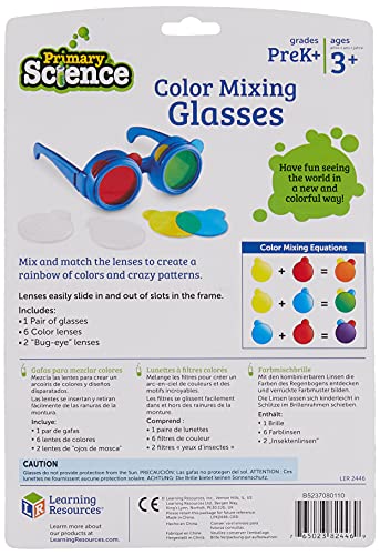 Learning Resources Color Mixing Glasses,Multi-Color, Preschool Science, Science Toys for Toddler, Ages 3+